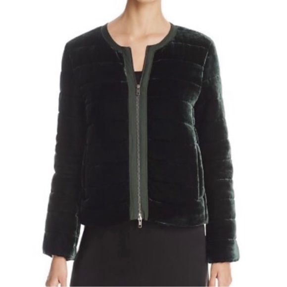 Eileen Fisher Emerald Green Fully Lined Quilted Zip Front Jacket Sz.S/P - Picture 3 of 16